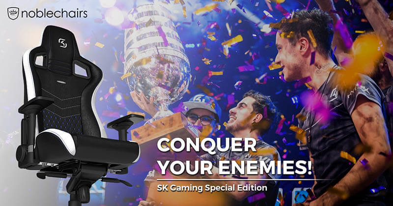 Noblechairs皇家SK電競指定椅-SK Gaming聯名特別款|先創國際