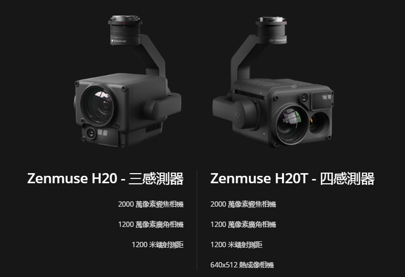 DJI 禪思 Zenmuse H20 系列 航拍雲台相機 | 先創國際