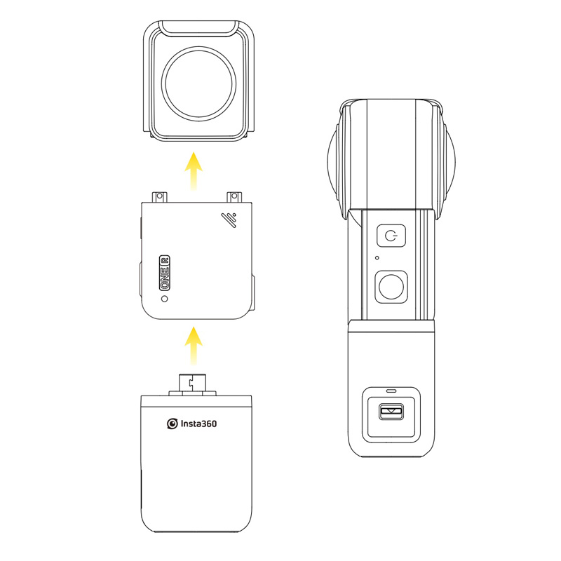 Insta360 ONE R 配件-豎拍電池保護邊框 | 先創國際