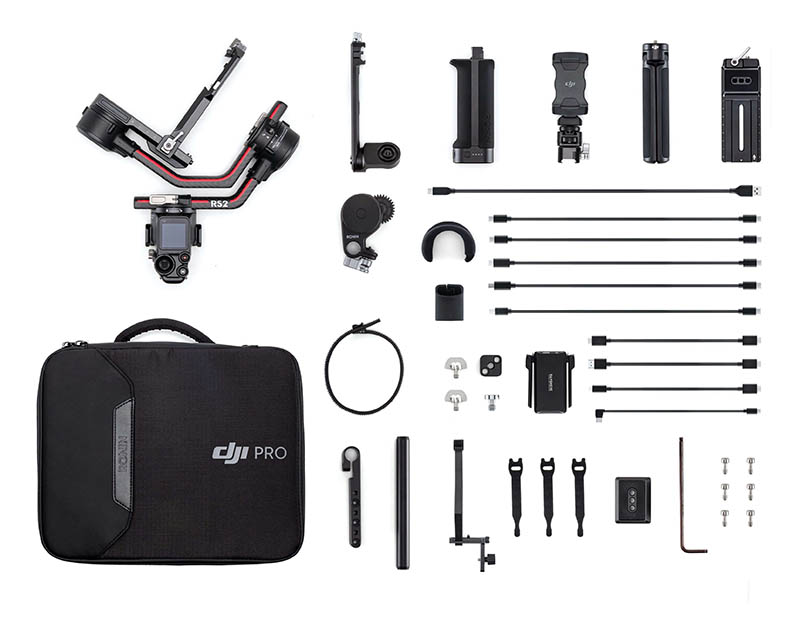 DJI RS 2 專業相機三軸穩定器｜包裝清單-專業套裝版｜先創國際