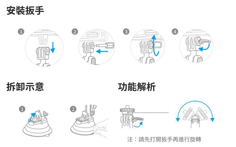 Insta360 配件-車載吸盤支架 | 先創國際