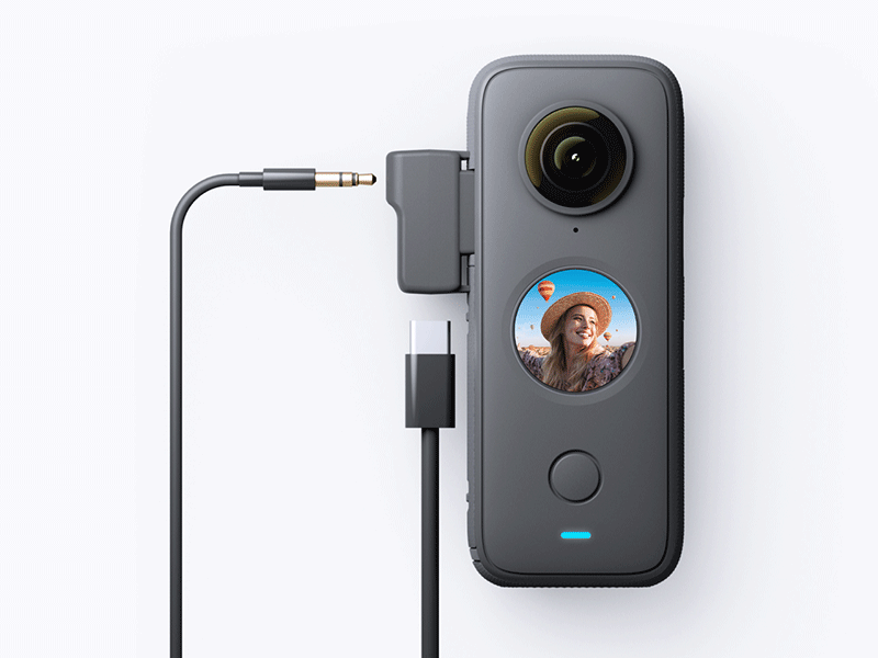 Insta360 配件-音頻/充電 兩用轉接件(直拍) | 先創國際