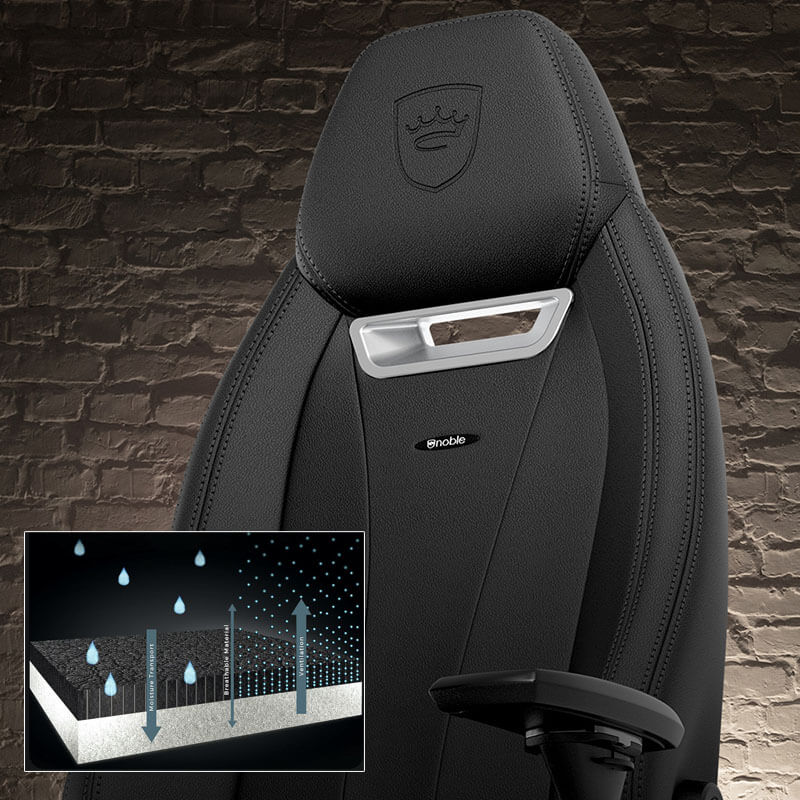 noblechairs皇家 Legend系列 高背電競電腦椅-傳奇黑｜優質材料｜先創國際