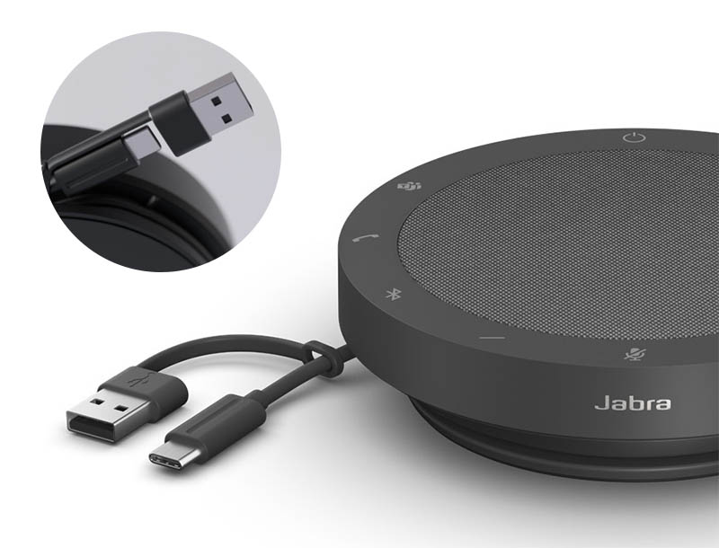 Jabra Speak2 55｜支援有線(USB-C/A雙介面)與藍牙無線連接｜先創國際