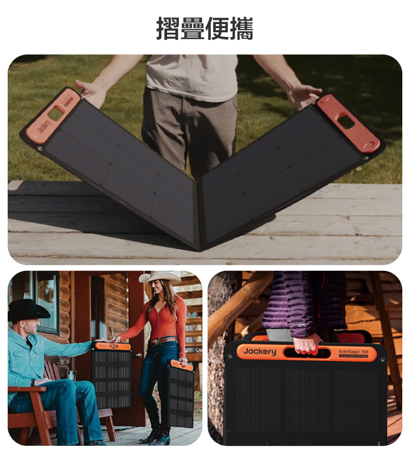 Jackery 太陽能充電板(100W)｜摺疊便攜｜先創國際