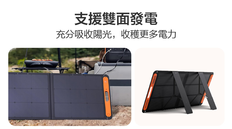 Jackery 太陽能充電板(100W)｜支援雙面發電｜先創國際