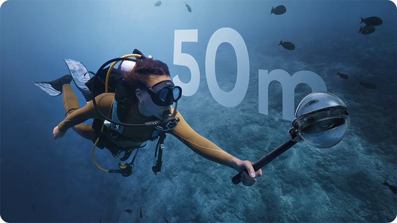 Insta360 X5 高級隱形潛水殼|支援最深50公尺防水|先創國際