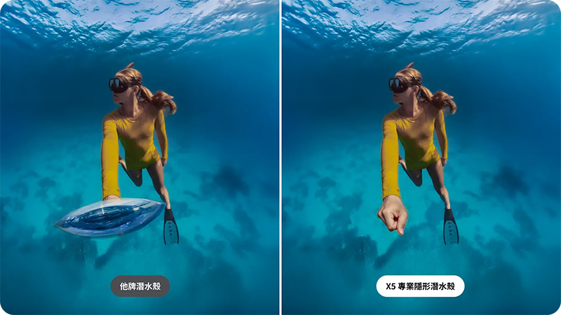 Insta360 X5 高級隱形潛水殼|先創國際