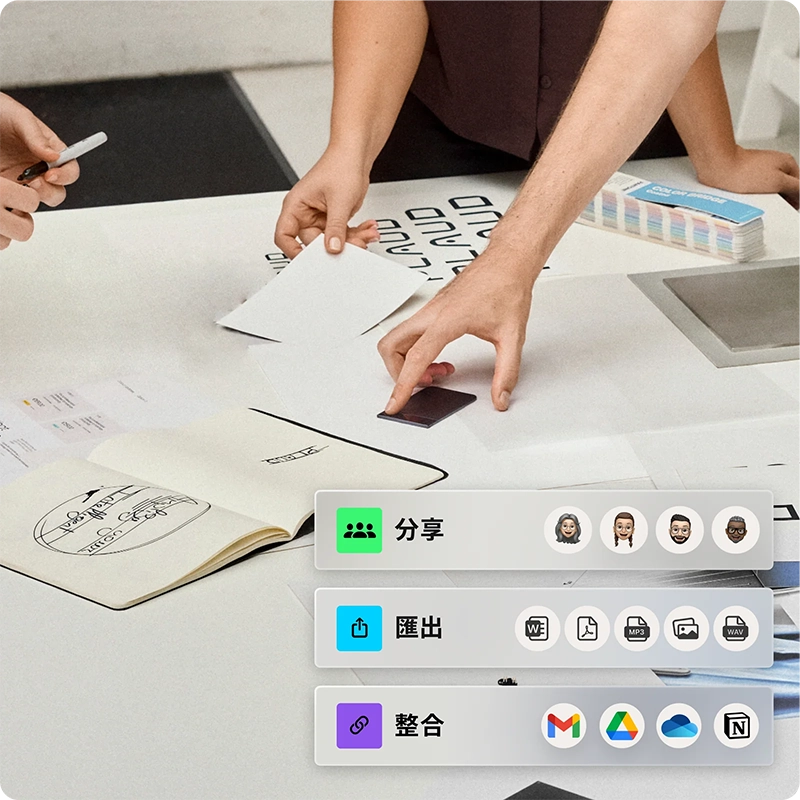 PLAUD Note Pro AI智慧筆記 錄音卡｜分享、匯出、整合｜先創國際