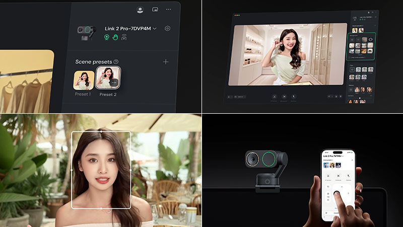 Insta360 Link 2 Pro 雲台版 AI 4K直播攝影機｜美顏演算法｜先創國際